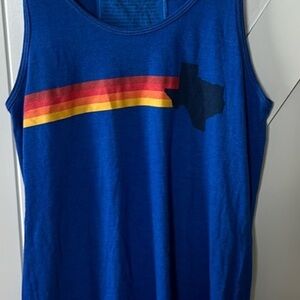 Aviator Nation Blue Austin City Limits Tank Top